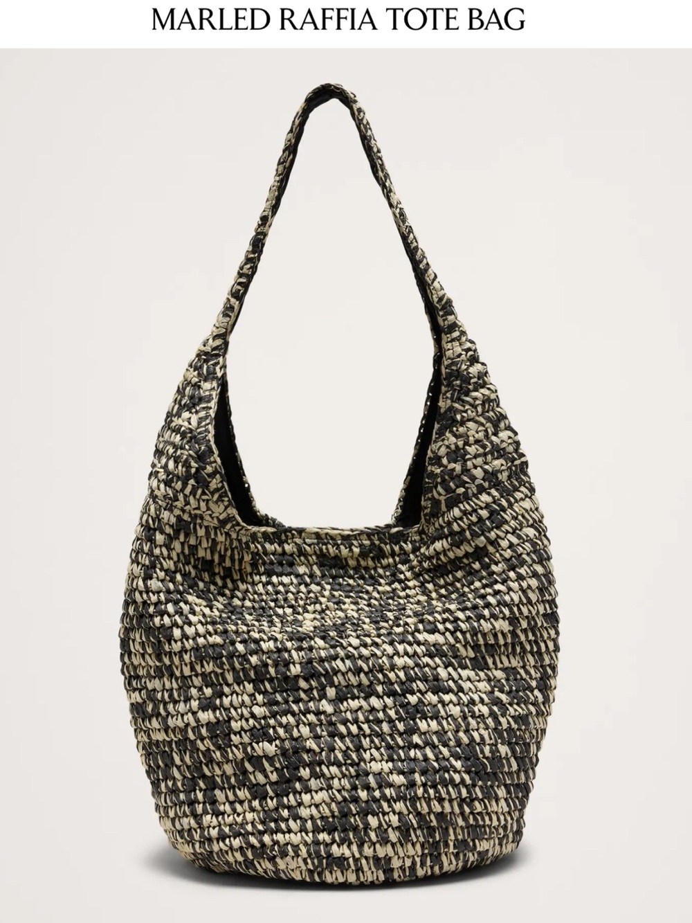 MARLED RAFFIA TOTE BAG